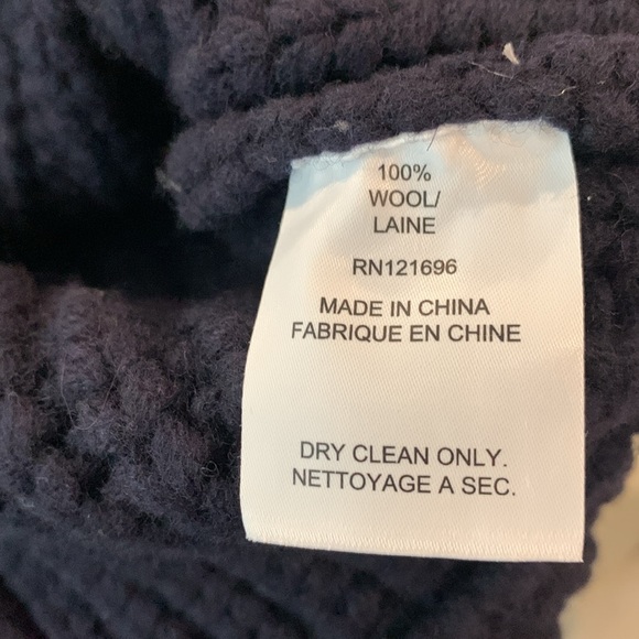 NWT DEMYLEE Sammie Cardigan- 100% Wool Navy Small - Picture 4 of 12